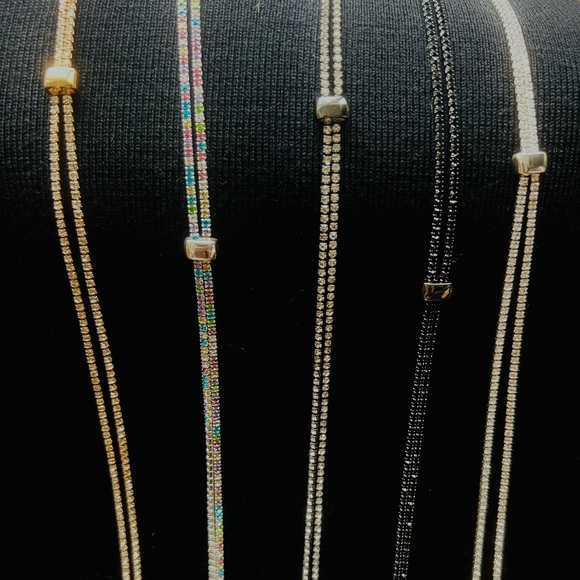 πHOST PICK π GOLD Crystal Sister Lariat - very versatile - Picture 7 of 7